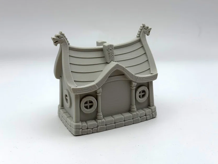 Mô hình Nhà Dài Tiên Viking (Viking Fairy Longhouse) để trang trí - Image 3