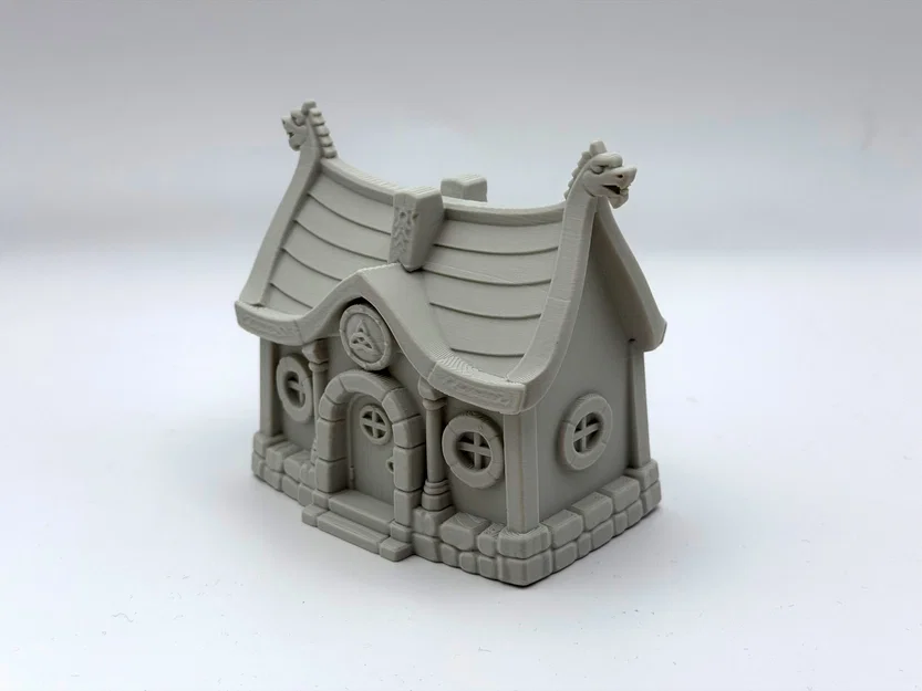 Mô hình Nhà Dài Tiên Viking (Viking Fairy Longhouse) để trang trí - Image 4