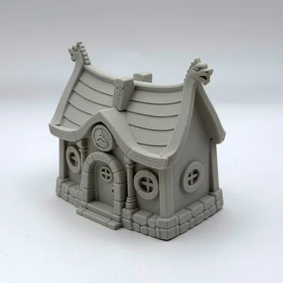 Mô hình Nhà Dài Tiên Viking (Viking Fairy Longhouse) để trang trí