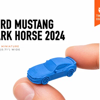Mô hình siêu nhỏ 2024 Ford Mustang Dark Horse - Bộ sưu tập Mini Cars