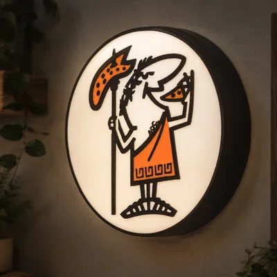 Hộp Đèn LED Little Caesars Pizza | File STL In 3D Đa Màu