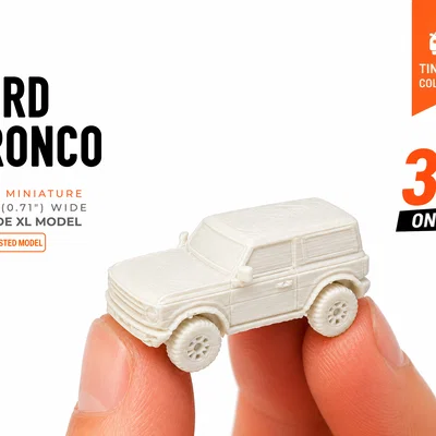 Tiny Ford Bronco - Mô hình xe Ford Bronco tí hon trong bộ sưu tập Mini Cars