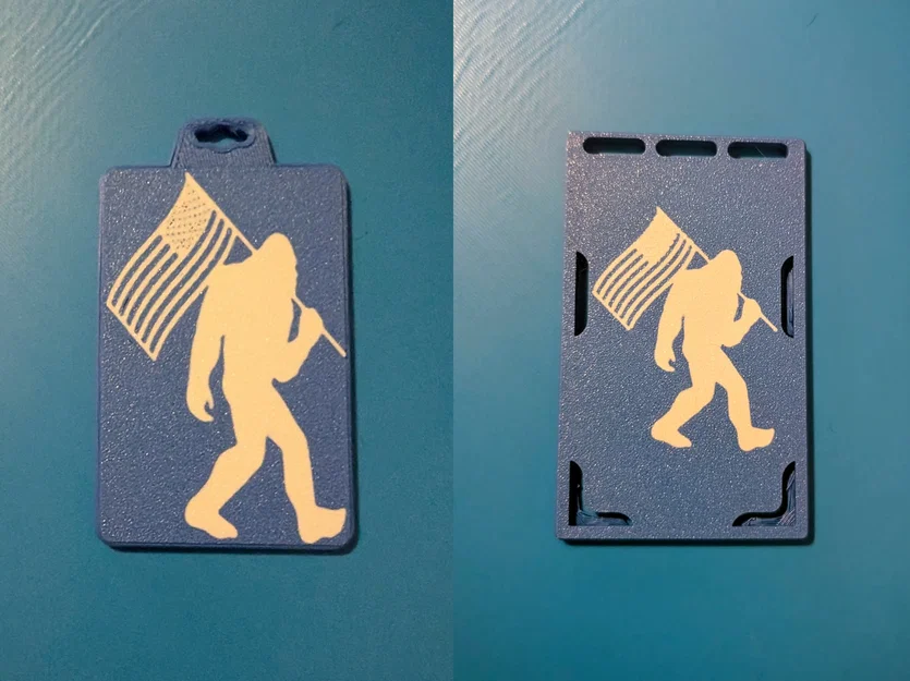 Hộp Đựng Thẻ/ID Hình Bigfoot Patriotic - Image 1