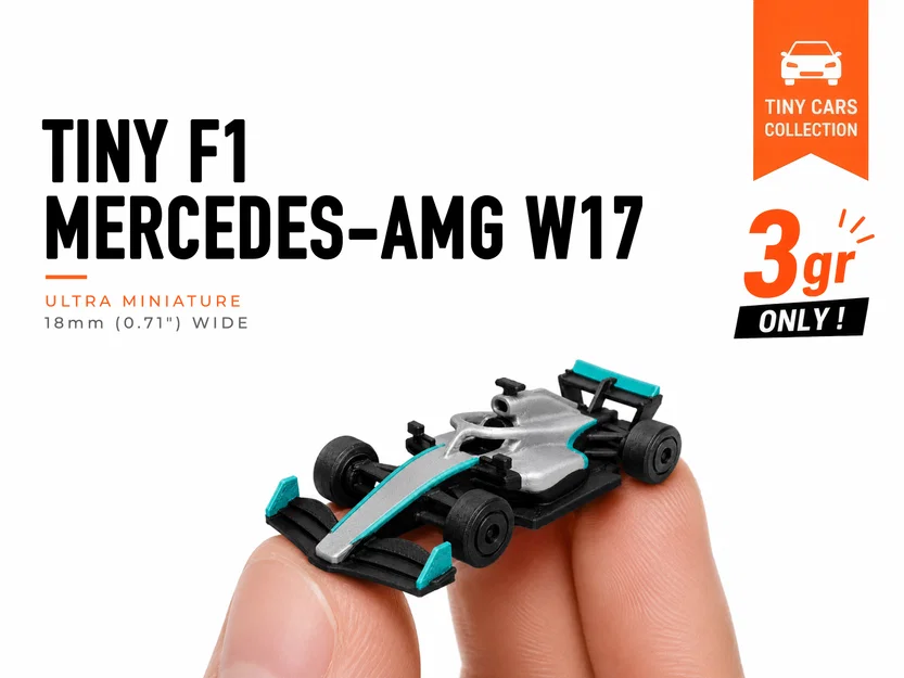 Tiny F1 Mercedes-AMG W17 - Bộ sưu tập xe mô hình mini - Image 1