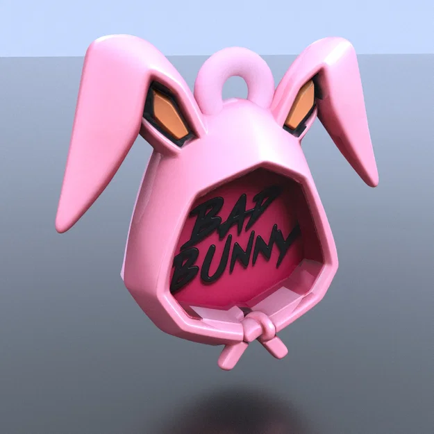 Móc khóa Bad Bunny 3D - Phụ kiện độc đáo cho fan hâm mộ - Image 1