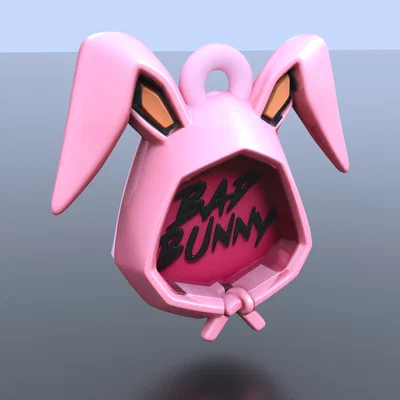 Móc khóa Bad Bunny 3D - Phụ kiện độc đáo cho fan hâm mộ