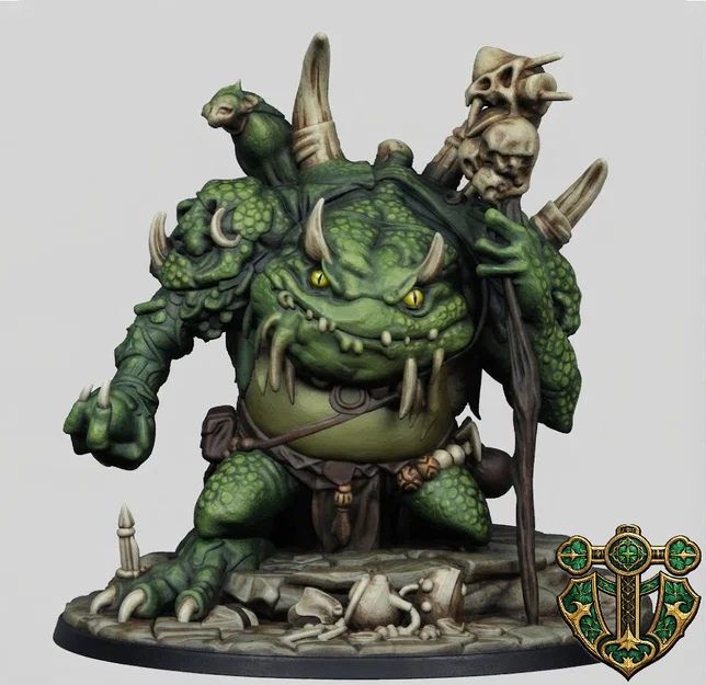 Mô hình Green Slaad cho game nhập vai - Image 2