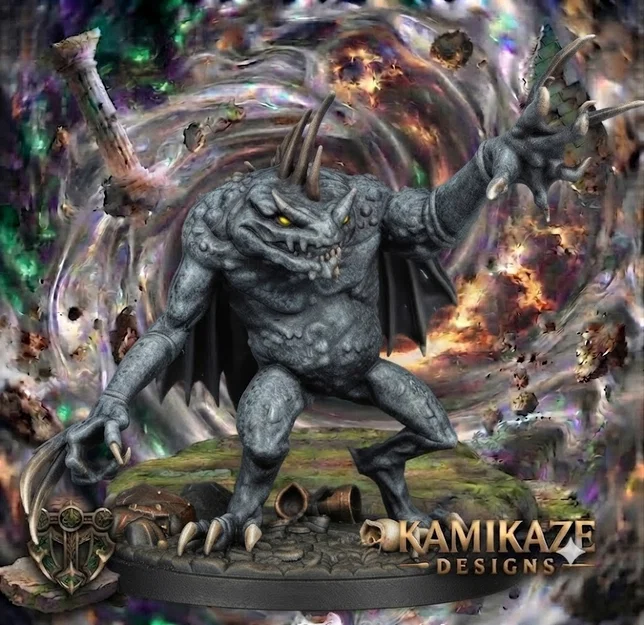 Mô hình Grey Slaad cho game RPG - Image 1