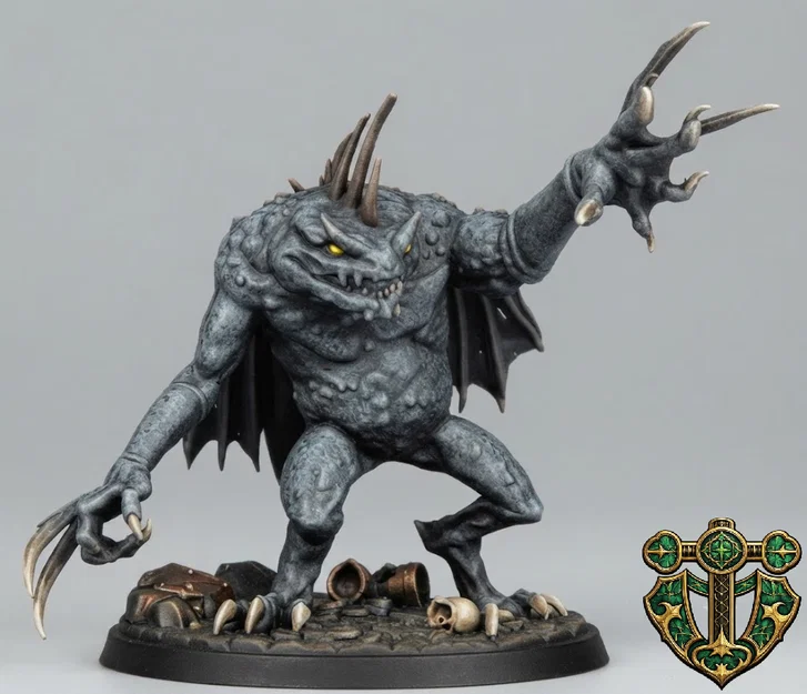 Mô hình Grey Slaad cho game RPG - Image 2