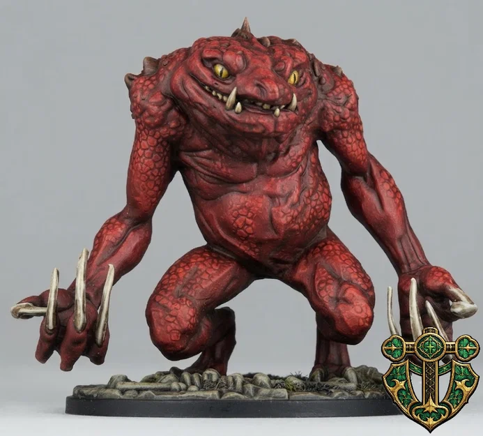 Mô hình Red Slaad dành cho game RPG - Image 2