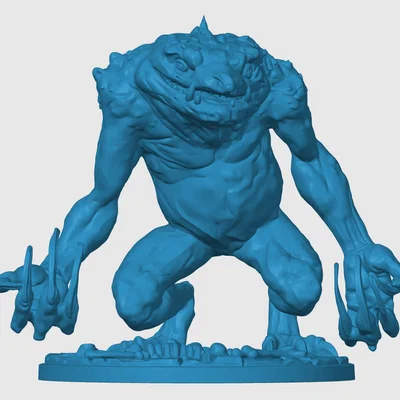 Mô hình Red Slaad dành cho game RPG