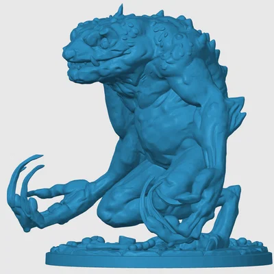 Mô hình Red Slaad dành cho game RPG