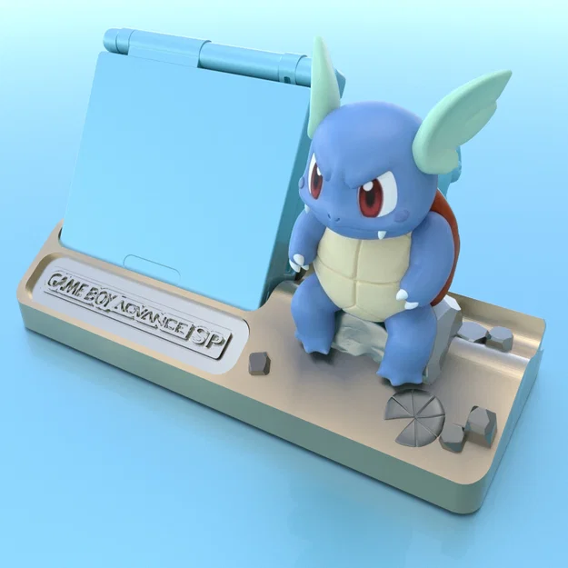 Giá đỡ GameBoy Advance SP hình Wartortle độc đáo cho game thủ - Image 1