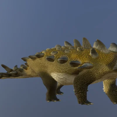 Mô hình khủng long bọc giáp Scolosaurus in 3D chi tiết