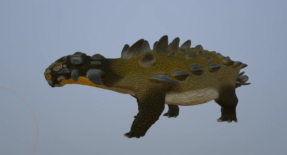 Mô hình khủng long bọc giáp Scolosaurus in 3D chi tiết - Image 2