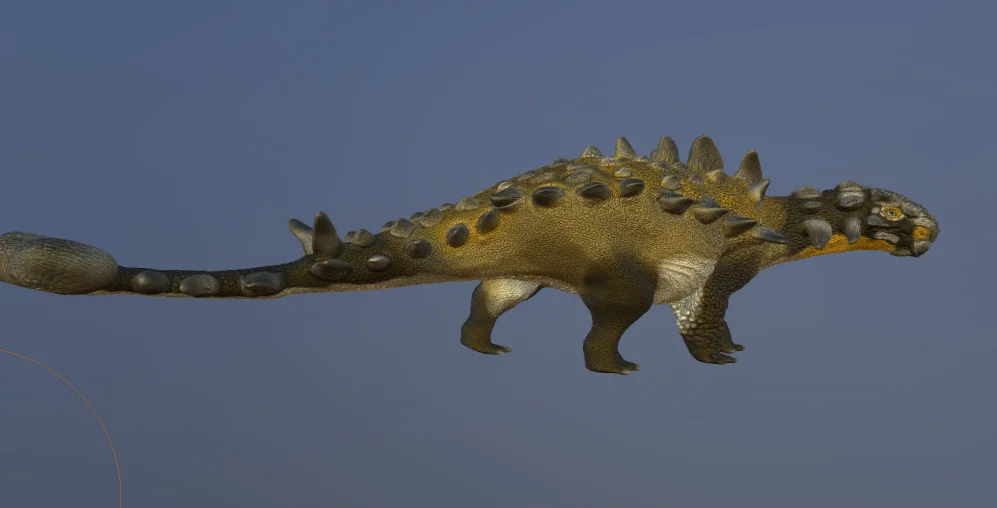 Mô hình khủng long bọc giáp Scolosaurus in 3D chi tiết - Image 3