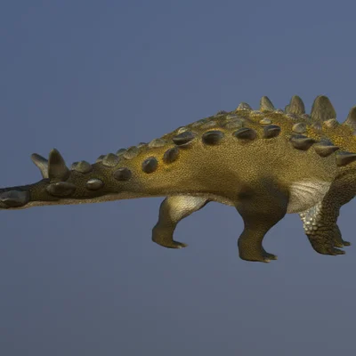 Mô hình khủng long bọc giáp Scolosaurus in 3D chi tiết