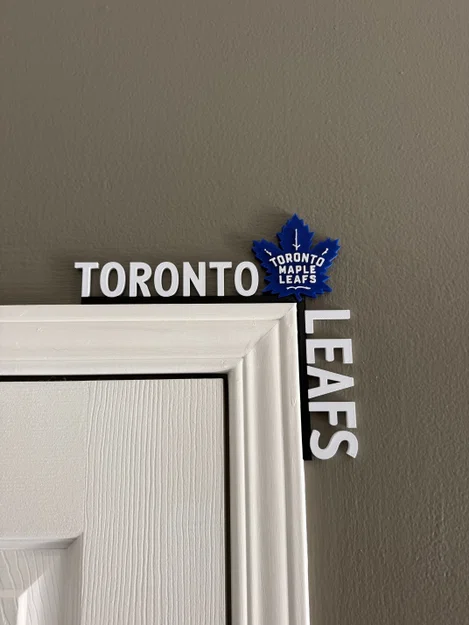 Phụ kiện trang trí góc cửa Toronto Maple Leafs in 3D đẹp mắt - Image 1