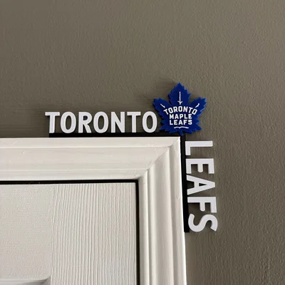 Phụ kiện trang trí góc cửa Toronto Maple Leafs in 3D đẹp mắt