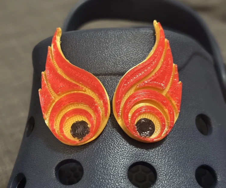 Charm Clog Hình Mắt Lửa Fireball - Phụ Kiện Trang Trí Độc Đáo - Image 2