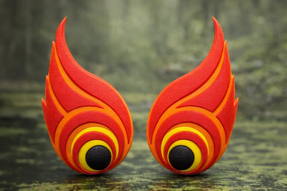 Charm Clog Hình Mắt Lửa Fireball - Phụ Kiện Trang Trí Độc Đáo - Image 4