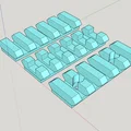 Bộ sưu tập ray Picatinny và kẹp lắp đặt cho mô hình in 3D - Thumbnail 2