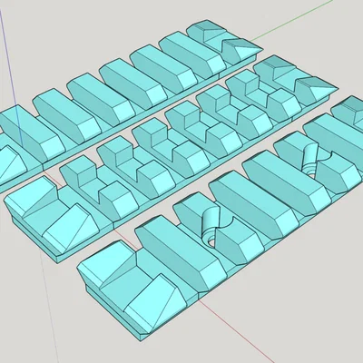 Bộ sưu tập ray Picatinny và kẹp lắp đặt cho mô hình in 3D