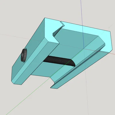 Bộ sưu tập ray Picatinny và kẹp lắp đặt cho mô hình in 3D