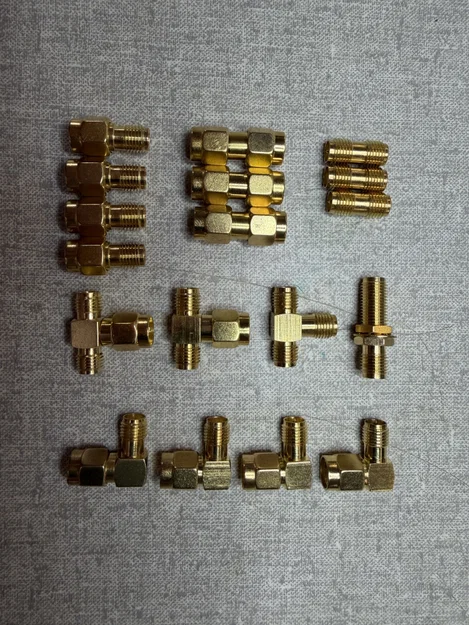 Bộ nắp và nút chặn SMA màu hồng/xanh giúp phân biệt đầu đực-cái - Image 2