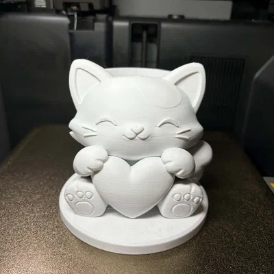 Ống Đựng Bút Hình Mèo Kawaii – Đồ Trang Trí Bàn Làm Việc Dễ Thương