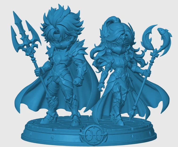 Mô hình Zodiac Warrior - Song Ngư Song Sinh (Pisces Twins) - Image 4