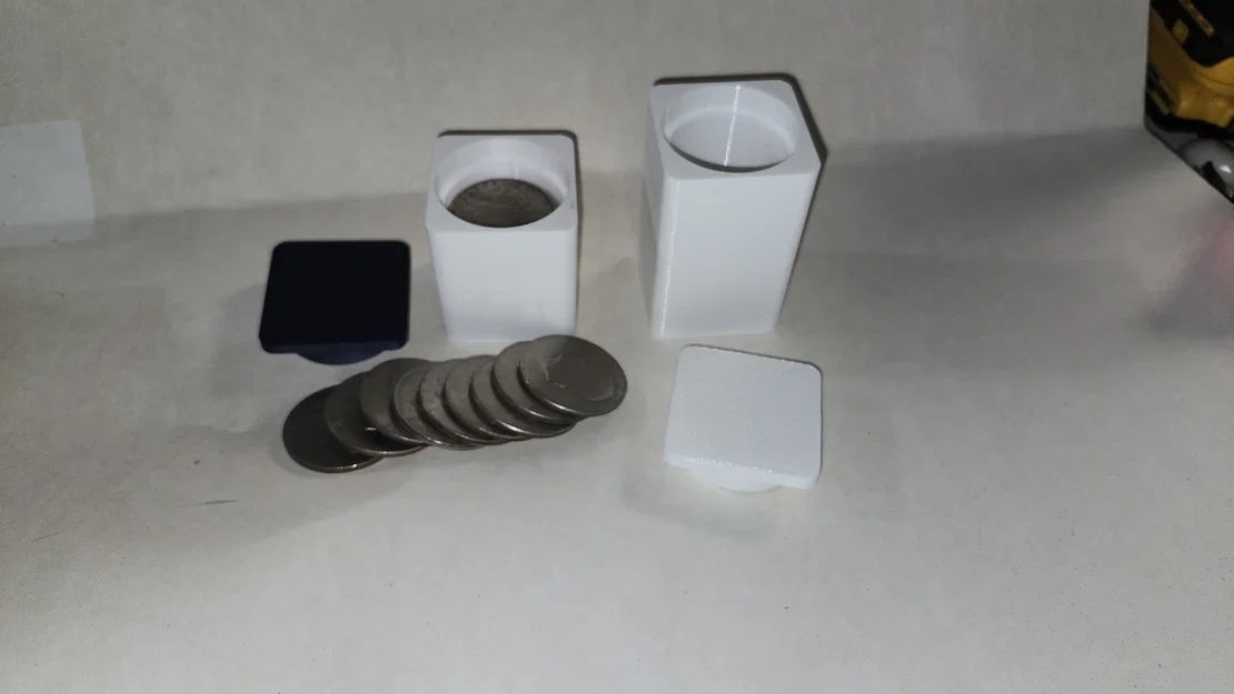 Ống Đựng Tiền Xu Bạc 40mm (Silver Dollar Coin Tubes) In 3D - Image 1