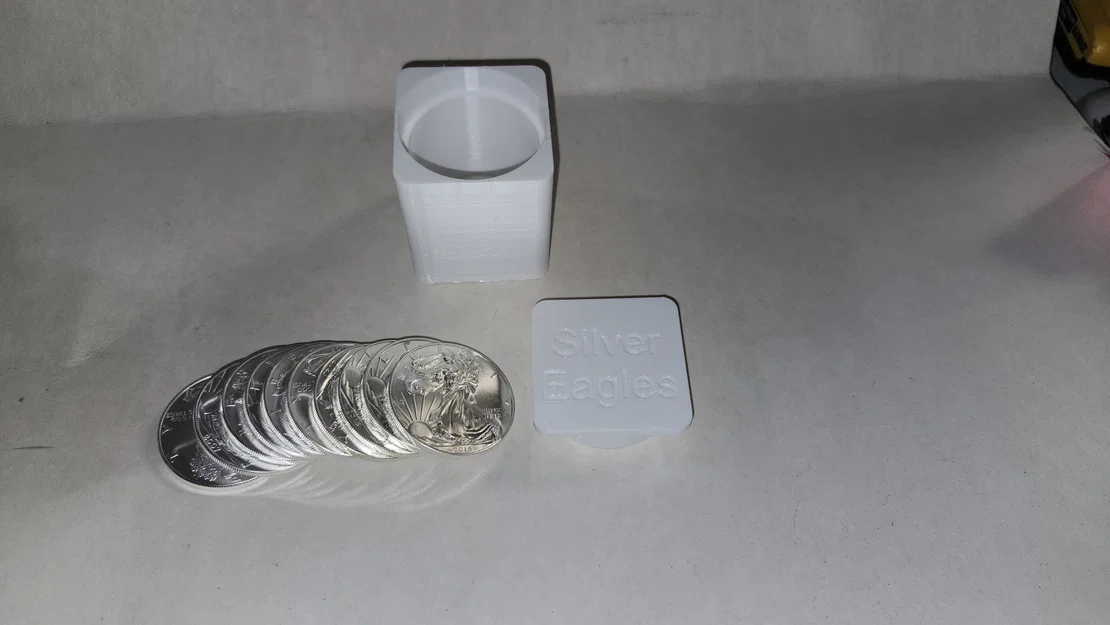 Ống Đựng Tiền Xu 42mm Silver Eagle - Giải Pháp Bảo Quản Tiện Lợi - Image 1