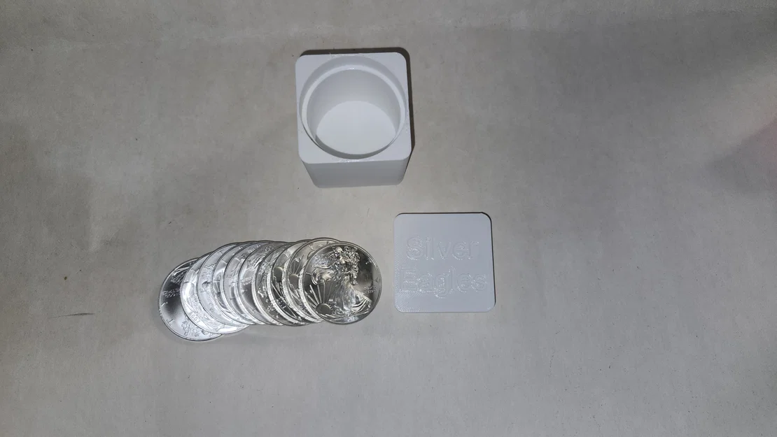 Ống Đựng Tiền Xu 42mm Silver Eagle - Giải Pháp Bảo Quản Tiện Lợi - Image 2