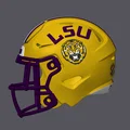 Mô hình Mũ bảo hiểm bóng bầu dục LSU Tigers - Màu vàng - Thumbnail 2