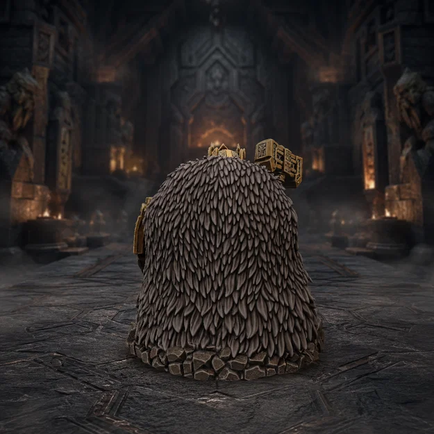 Vhorlath Realms – Người Lùn – Stonecrown High King (Mô hình 3D Dark Fantasy STL) - Image 3