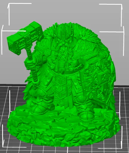 Vhorlath Realms – Người Lùn – Stonecrown High King (Mô hình 3D Dark Fantasy STL) - Image 5