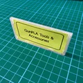 Khay đựng giấy note gấp gọn kèm nhãn vẽ bằng máy Cricut - Thumbnail 3