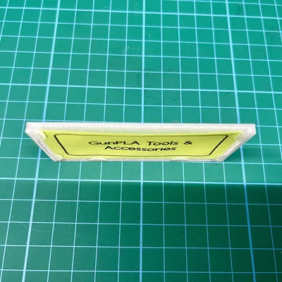 Khay đựng giấy note gấp gọn kèm nhãn vẽ bằng máy Cricut