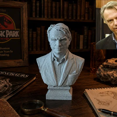 Tượng bán thân Sam Neill (Nigel John Dermot Neill)