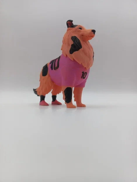 Mô hình chú chó Rough Collie cầu thủ bóng đá - Image 4
