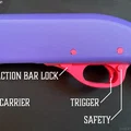 Súng Shotgun Pump-Action Đồ chơi hoạt động được • In 3D 100% - Thumbnail 2