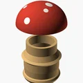 Toadstool — Hộp đựng kẹo hình nấm vặn mở - Thumbnail 5