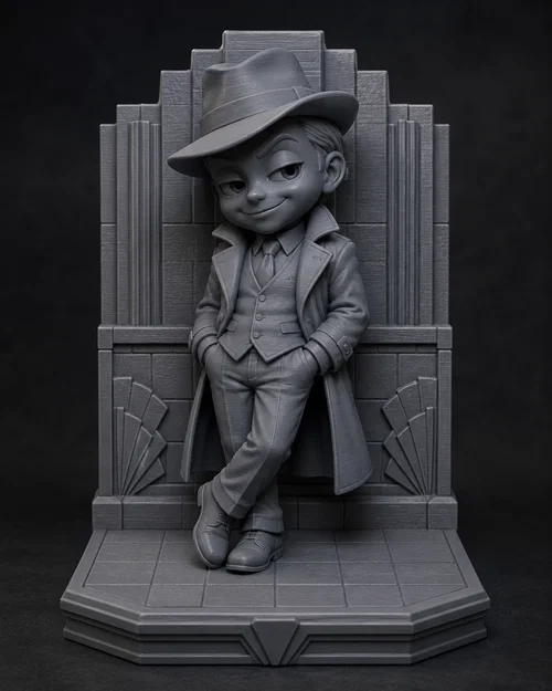 Mô hình 3D nhân vật Gangster phong cách Chibi trang trí cực ngầu - Image 1