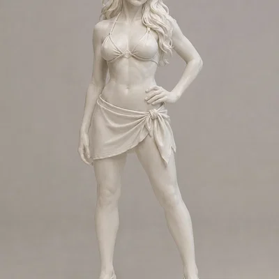 Mô hình điêu khắc tượng phụ nữ (Woman Sculpture) in 3D tinh xảo