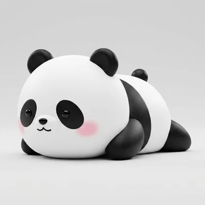 Mô hình gấu trúc 3D Polly Panda đáng yêu cho bé