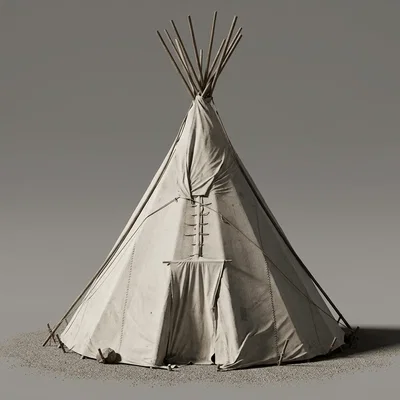Mô hình lều Teepee trang trí phong cách miền Tây (Old West)