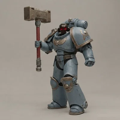 Mô hình 3D Space Soldier với Búa Chiến Chấn động cực ngầu