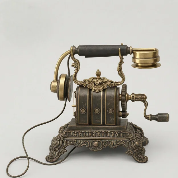 Mô hình điện thoại cổ Victorian Mix & Genest No 5672 in 3D - Image 1