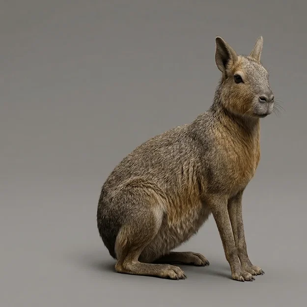 Mô hình 3D chuột lang Patagonian Mara độc đáo cho dân mê in ấn - Image 1